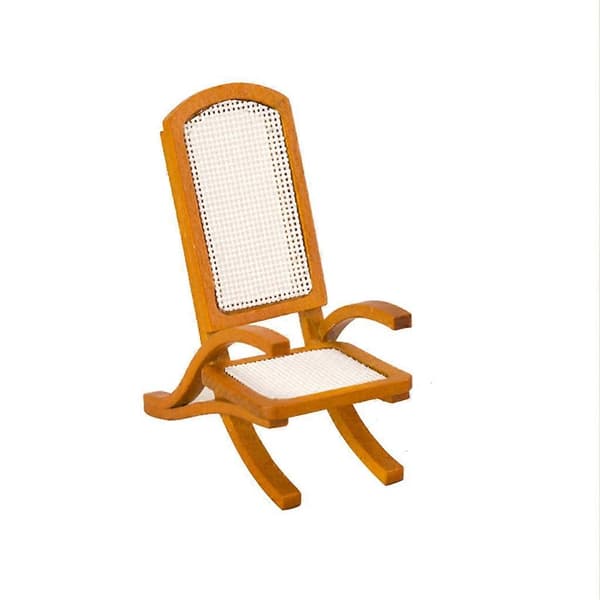 Dukkehus Lænestole Møbler Miniature Sofa Træstole DIY Tilbehør