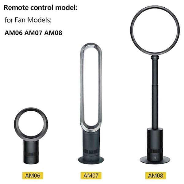 Replacement Remote Control for AM06 AM07 AM08 Heating and Cooling Fan Humidifier Air Purifier Fan (W) White