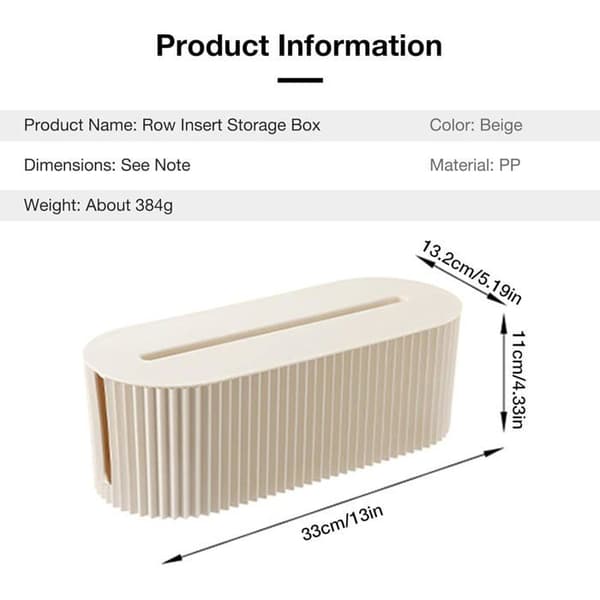 Cable Management Box for Hiding Power Strips | Home Office Cable Management Solution