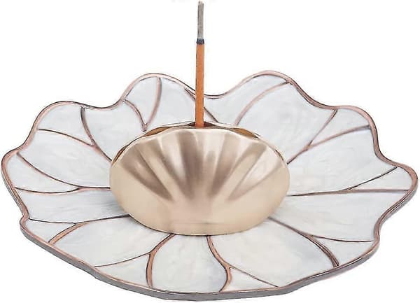 Incense Burner, Shell Stick Incense Holder with Detachable Ash Catcher