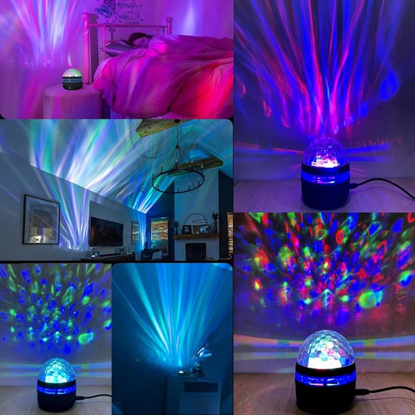Ocean Wave Projector, Light Projector with Remote Control, Night Light Projector with 14 Lighting Effects for Kids and Adults, for Gaming