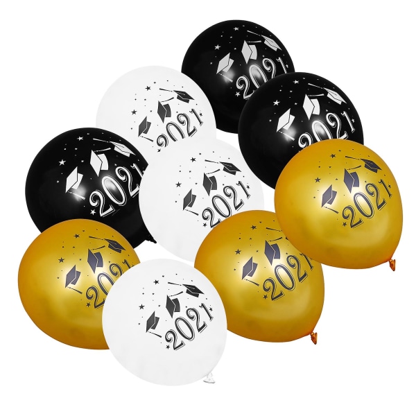 12 stk 12 tommers Ballonger til Graduation Party - Stilig Latexballonger - Festballonger 12x6CM 12X6CM