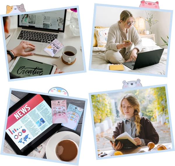 Søde sticky notes, 6-pak værelseskammerater