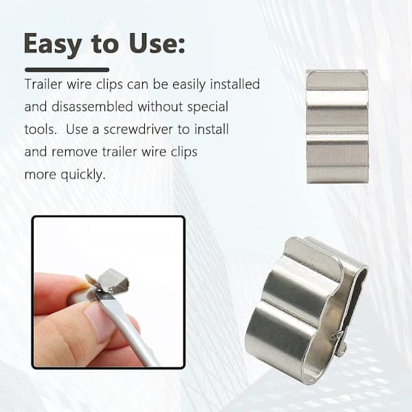 50 stk. trailerramme trådclips solpanel trådclips metal