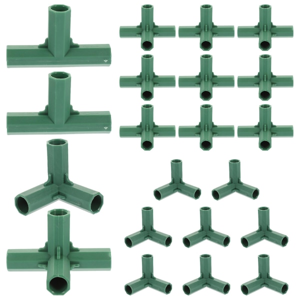 20 st. Trädgårdsramkopplingar Växthusram Byggkopplingar För Ramkonstruktion Green6X2C Green 6X2CM