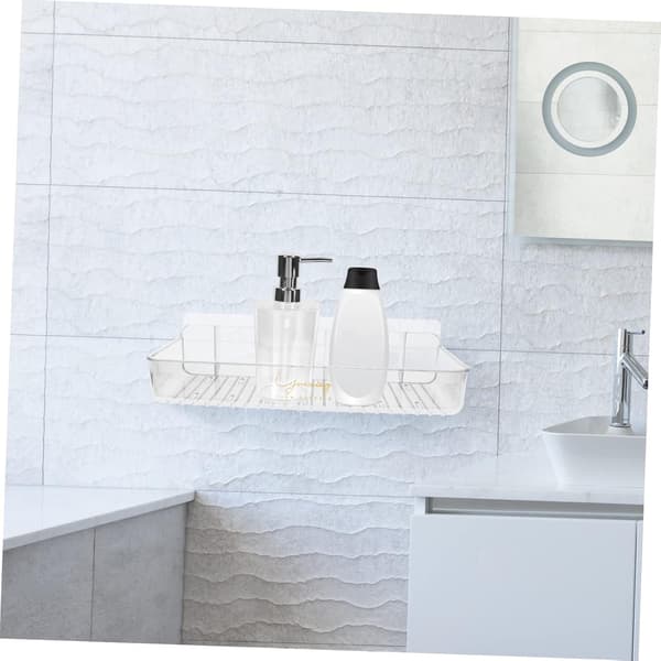Floating Shelves Bathroom PET Material Storage Rack High Durability Simple Practical Design