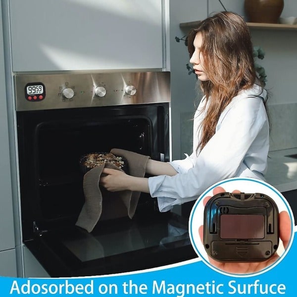 Köktimer, Digital Syntimer Magnetisk Klocka Stoppur Nedräkningstimer, LCD-Skärm