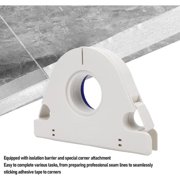 Portable Tape Dispenser - Painter's Tape Applicator with Scraper - Precise Application for Straight Lines - 5x Efficiency