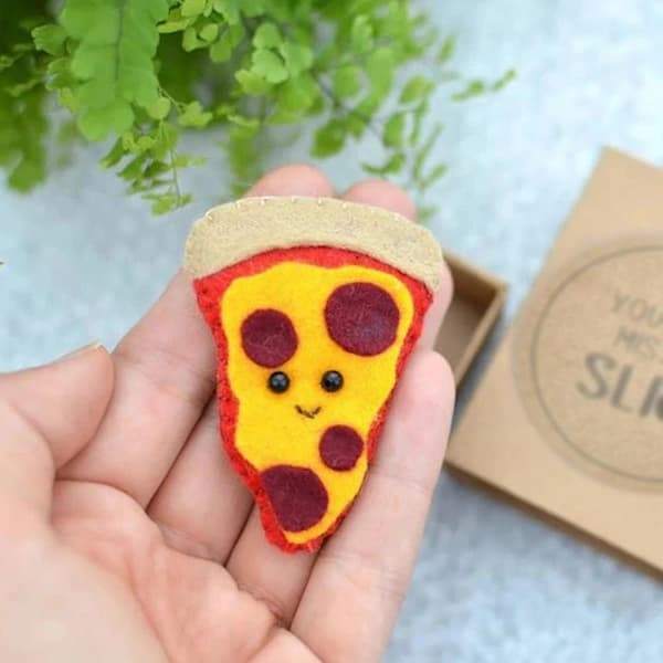 Plys Pizzakarton Figurkortæske STIL 2 STIL 2 Stil 2
