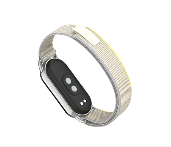Nylon sportsrem til Xiaomi Mi Band 9/8 NFC Grå Grå Grey