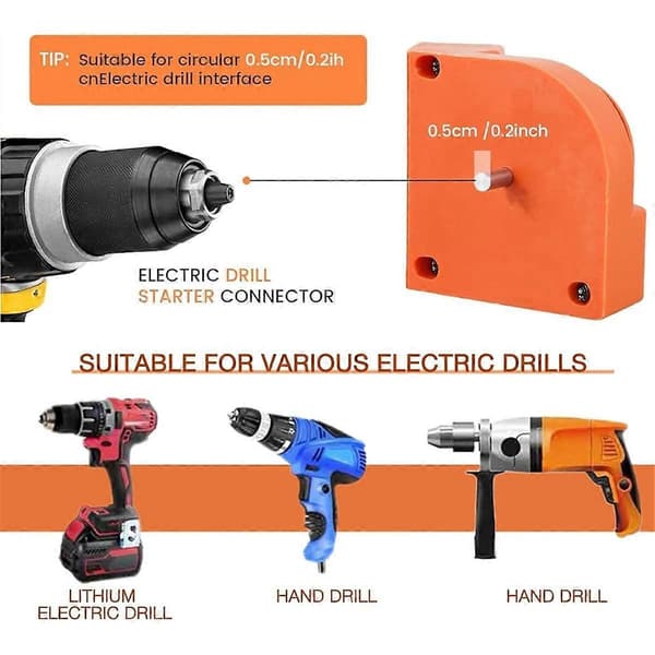 Drill Bit Sharpener - Electric Sharpening Tool for All Drills, Including Twist Drills, Carbide, Knives, and Scissors