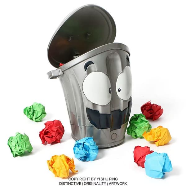 Interactive and Fun Indoor Basketball Game with a Trash Can – a 1111-67 Crazy Trash Can 1111-67 Crazy Trash Can