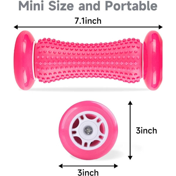 Jalkarulla Plantar Fasciitin Lievitykseen, Painepistehierontakäämi, Syväkudosten Lihashieronta Kädelle, Käsivarrelle, Vasikalle, Jalalle, Ruusunpunainen