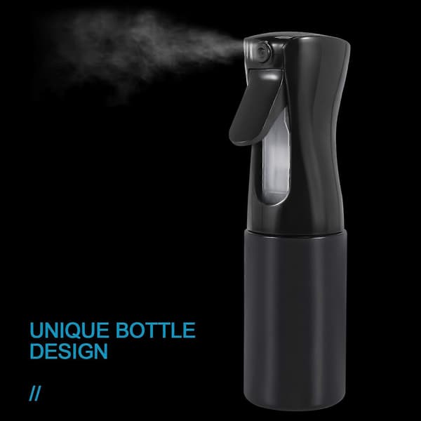 Hiussuihkepullo, jatkuva vesisuihkepullo aerosolisumutin - 150 ml, musta