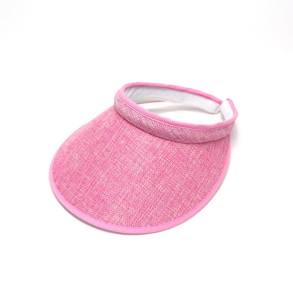 Sommerhatter for kvinner med bred brem, solbeskyttelse rosa pink
