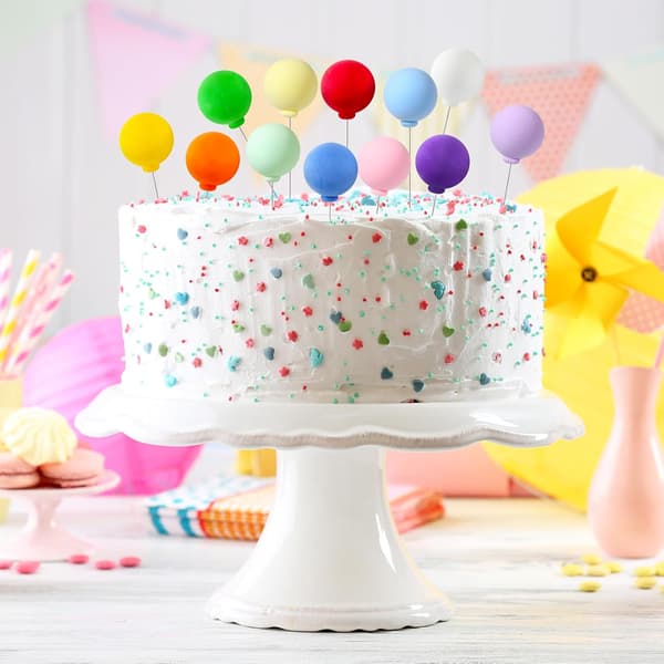 60 stk. mini ballon kage farverig regnbue til bryllupsfest