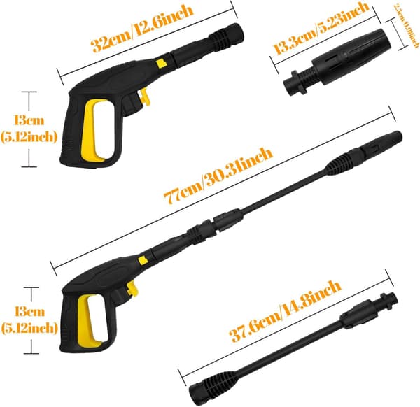 2175 Psi Højtryksrenser Pistol Kit til Karcher K2-K7 Erstatning Højtryksrenser Tilbehør
