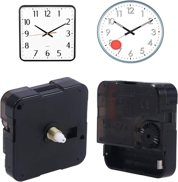 Quartz Clock Movement for Wall Clock, Battery Operated Clock Mechanism, DIY Clock Repair Accessories, Replacement Part
