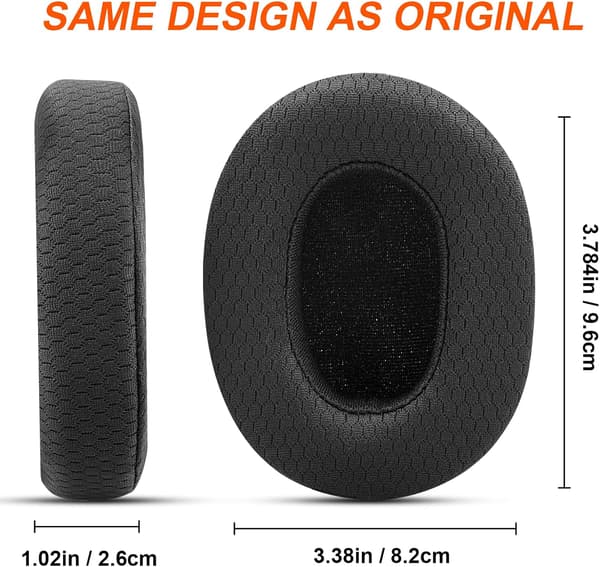 Gvoears erstatningsøreputer for Skullcandy Crusher Wireless, Crusher ANC/EVO, Hesh ANC/EVO, Hesh 3, passer også Skull Candy Venue Wireless ANC Hea