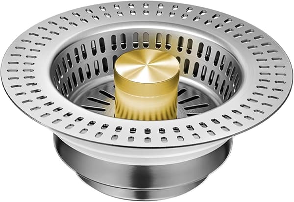 Vaskeprop, Rustfri Vaskeprop til Hurtig Dræning, Anti-tilstopnings Vaskesi til Vask, Badekar, Køkken, Badeværelse, 70-86mm Universal Vaskefilter