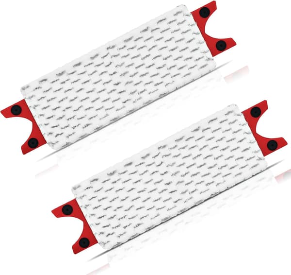 Grey Mopp Head Replacement, Perfect Compatible Vileda Mopp Head Replacement Microfiber for 1-2 Spray (2-Pack)