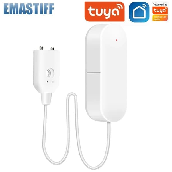 Water Leakage Sensor Wifi Leakage Level Sound Alarm Detector Security Overflow Protection Tuya Smart Life App Control
