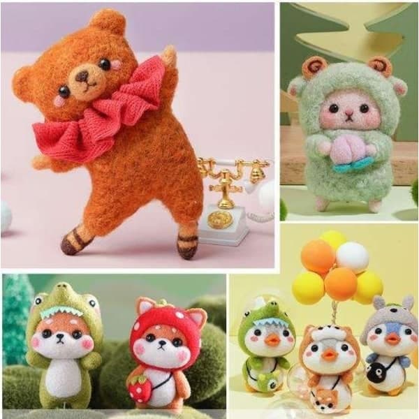 Needle Felting Kit, Wool Yarn in 40 Colors - Start Your Creative Journey
