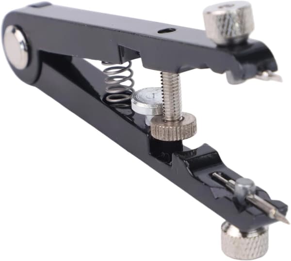 Sett Quick Spring Bar Tasks Multifunksjonell klokketang for utskifting (svart) Svart Black