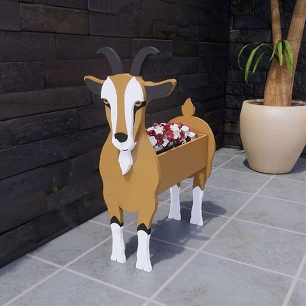 Dyrefoderpotte Plantepotter Have Dyrformet Potte Plantepotte-dyreopbevaringsbeholder Potter Kontor Hjem Husopvarmning Dekorationer Goat
