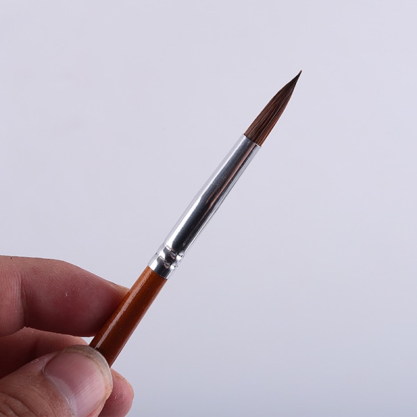 Kunstner pensler-Superior akvarell børster Rund spiss maling pensel sett for akvarell akryl maling rekvisita（6stk）