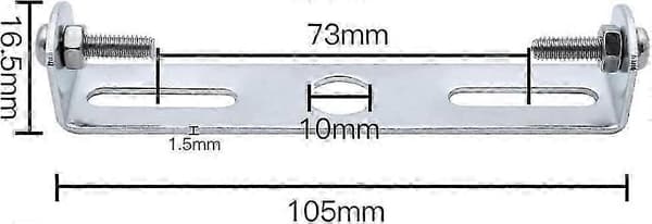 4-pakning Taklampefeste 105mm Flat Holder og Tilbehør