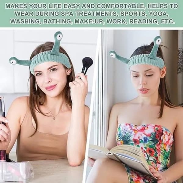 Microfiber Spa Headband - Skincare and Makeup Headband - Thick, Elastic, and Absorbent
