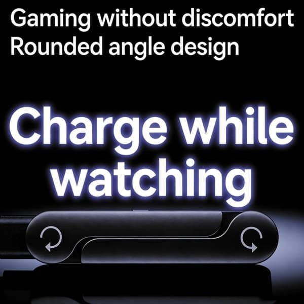 2-pack 240W Braided Fast Charging Cables with Built-in Phone Stand, 2-in-1 Charging Cable and Invisible Holder