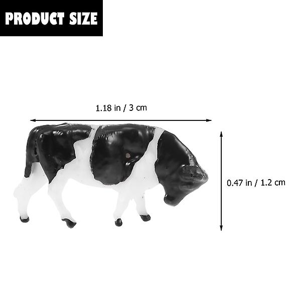 10 st Squiz Leksaker Bondgårdsdjur Leksak Vetenskapliga Pedagogiska Rekvisita Plast Ko Figurer Bondgårdsdjur Mini Nötkreatur Figurer 3x1.2cm 3x1.2cm