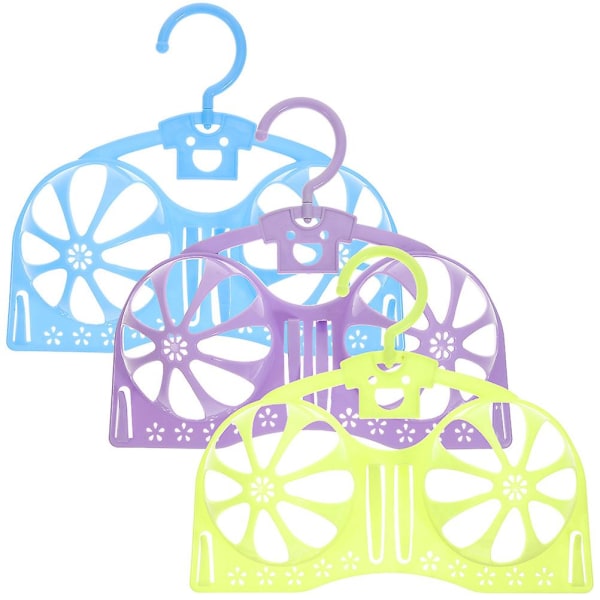 3kpl Alusvaatteiden ripustimet Muodonesto muovirintaliivien kuivausteline kotiin Valikoima väri Assorted Color