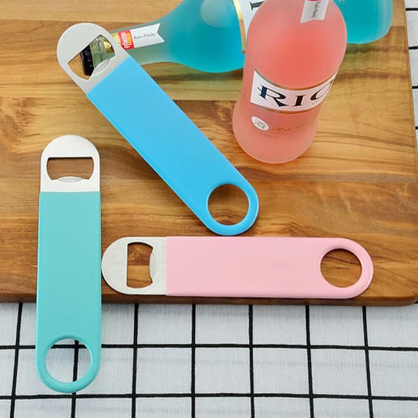 3-pack Heavy Duty Flat Bottle Openers in Stainless Steel, Solid Beer Openers, 18 cm