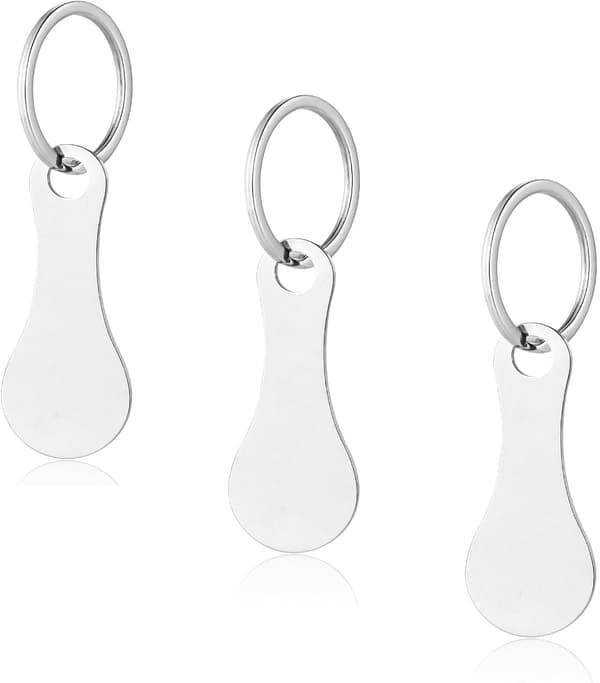 3 delar shoppingvagnskvart för pollett (silver) silver Silver