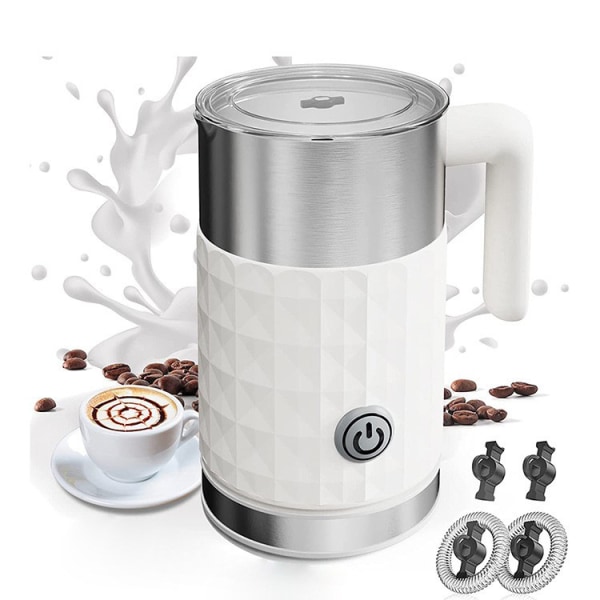 Cappuccino, Macchiato，Mjölkskummare, 4-i-1 elektrisk mjölkångare, automatisk varm- och kallskummaskin och mjölkvärmare för latte