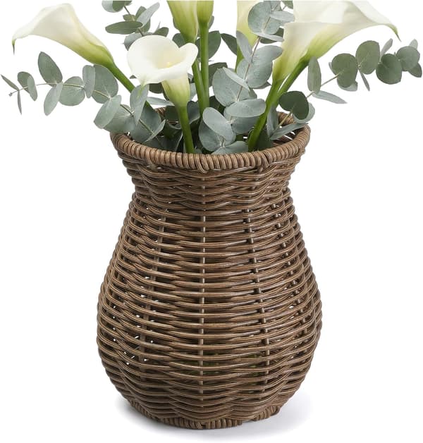 Liten rottingvase for blomster 5,7\"