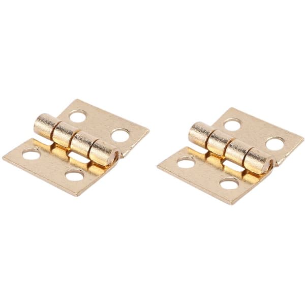 8*10 mm mini messing 2 minutter kobber 100 stk messinghængsel hardware 180 graders roterende dukkehus mini møbelskab (DIY)