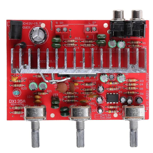 40W Tda7377 Stereo Ljudförstärkar Kort Dubbelkanal Diskant Bas