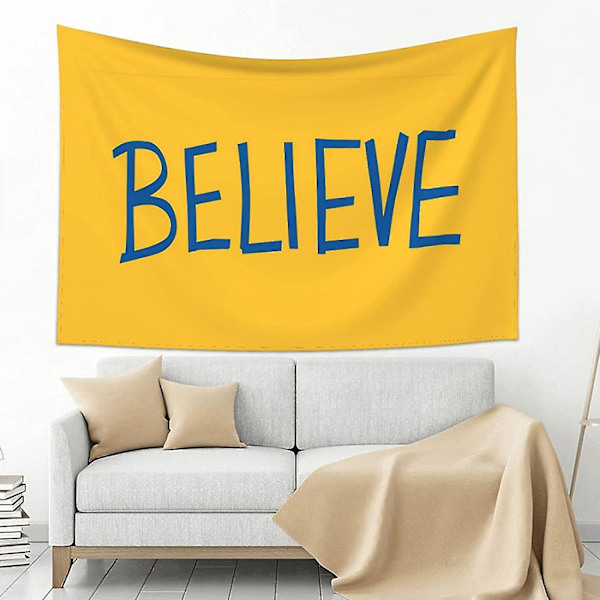 Believe Poster Estetisk Veggteppe Liten Kunst Veggdekorasjon Kaste B