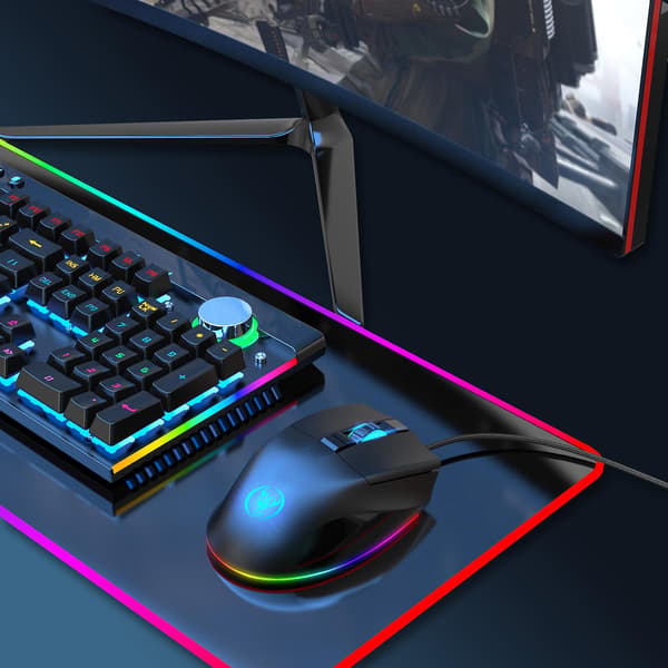Kablet mus justerbar DPI ergonomisk gamingmus med ledning til kontor