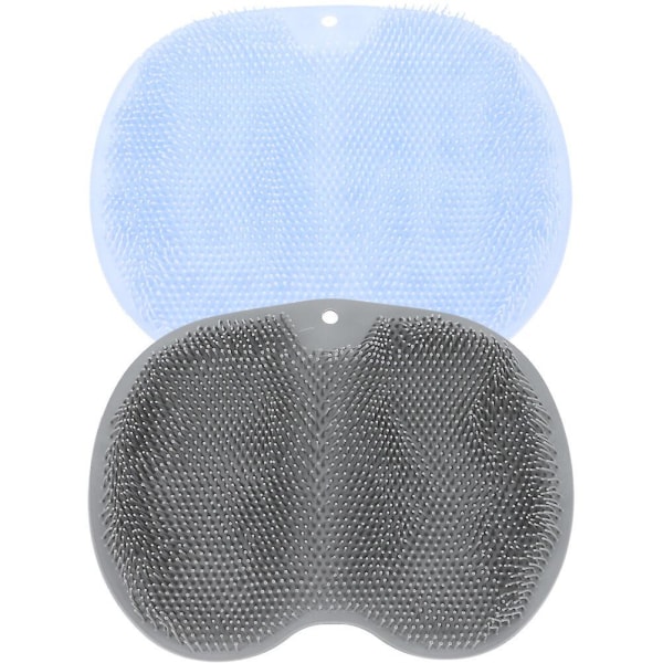 2pcs Foot Massager Foot Scrubber Bath Foot Cleaner Multifunctional Bath BrushBlue grey5X23X30CM