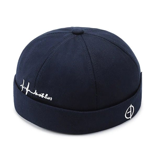 Bomullsmössa NAVYBLÅ NAVYBLÅ NAVY BLUE