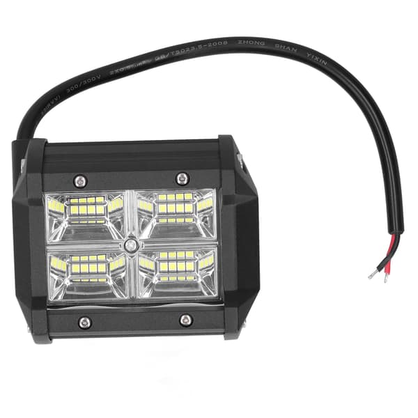 48W White LED Work Light Square Universal for Motorcycle Boat Car 12V