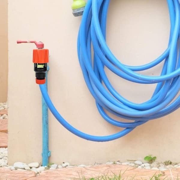 Badrumskran (orange) Universal krankoppling Trädgårdskranslangkoppling Kökskranadapter Bevattningsverktyg Bevattningsadapterkoppling
