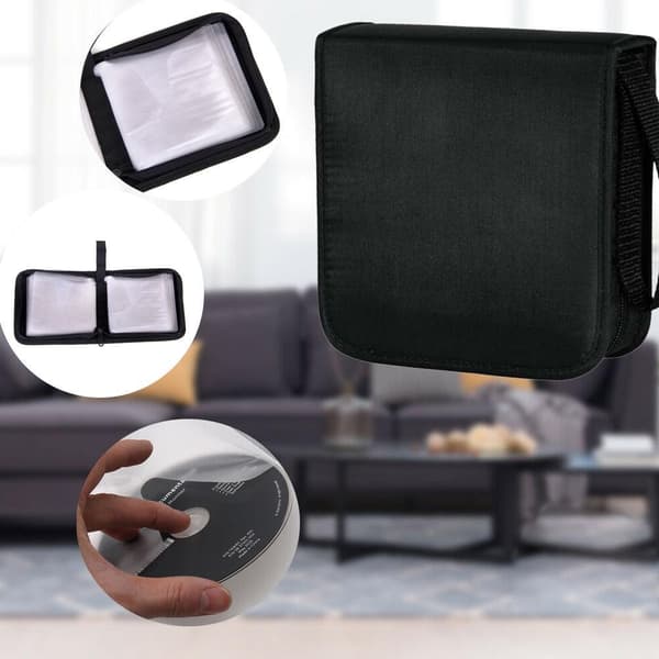 40 etuier CD/DVD Ray Disc bæreveske holder beskyttelse lommebokveske oppbevaring