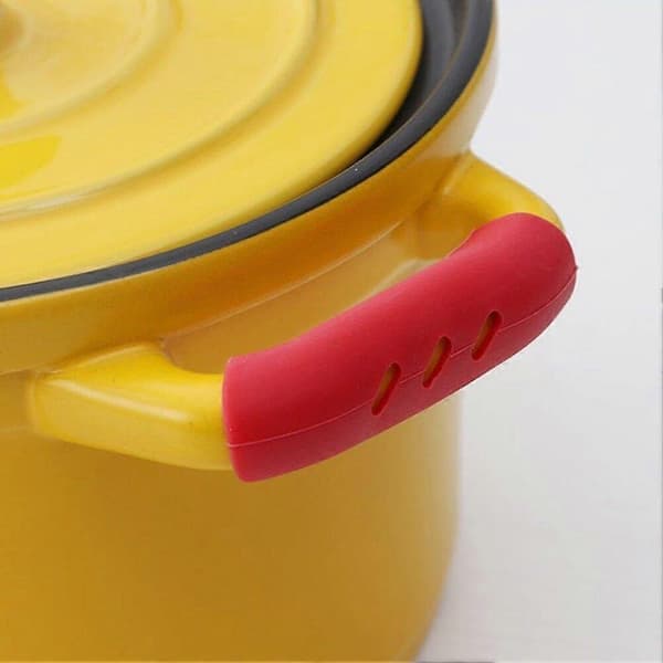 Silicone Handle Holders 12 Pcs, Heat Insulating Handle Protectors, Non-Slip Handle Covers, Kitchen Accessories for Home
