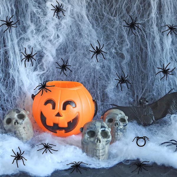 200 stk. edderkopperinge Halloween-ringe til børnefestgaver 1,96''